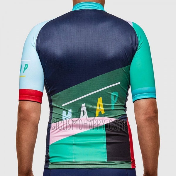 Maap Cycling Jersey Bib Short 2017 Men Short Sleeve Blue and Sky Blue