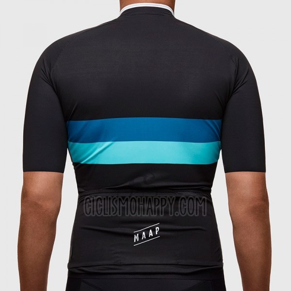 Maap Fat Stripe Cycling Jersey Bib Short 2017 Men Short Sleeve Black