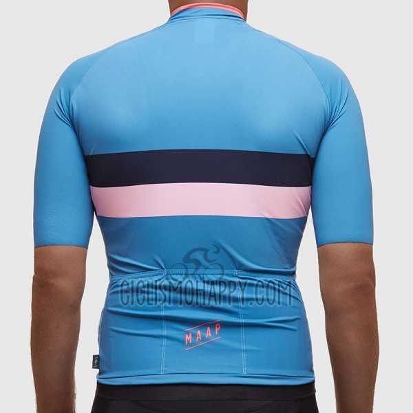 Maap Fat Stripe Cycling Jersey Bib Short 2017 Men Short Sleeve Blue