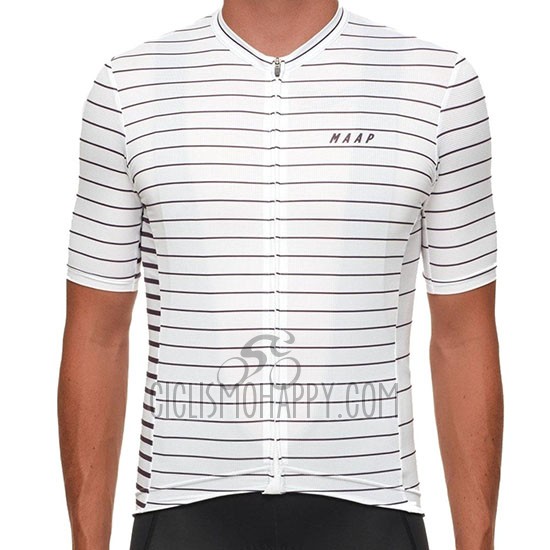 Maap Movement Cycling Jersey Bib Short 2019 Men Short Sleeve White
