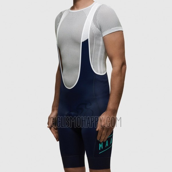 Maap Sector Pro Cycling Jersey Bib Short 2017 Men Short Sleeve Green and Blue