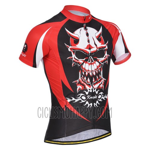 Monton Cycling Jersey Bib Short 2014 Men Short Sleeve Red Black