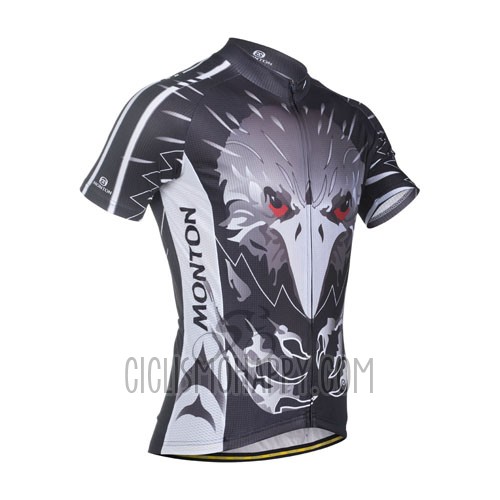 Monton Cycling Jersey Bib Short 2014 Men Short Sleeve Silver and Marron