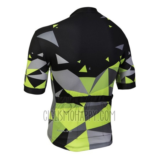 Nalini Ahs Discesa Cycling Jersey Bib Short 2018 Men Short Sleeve Black and Green