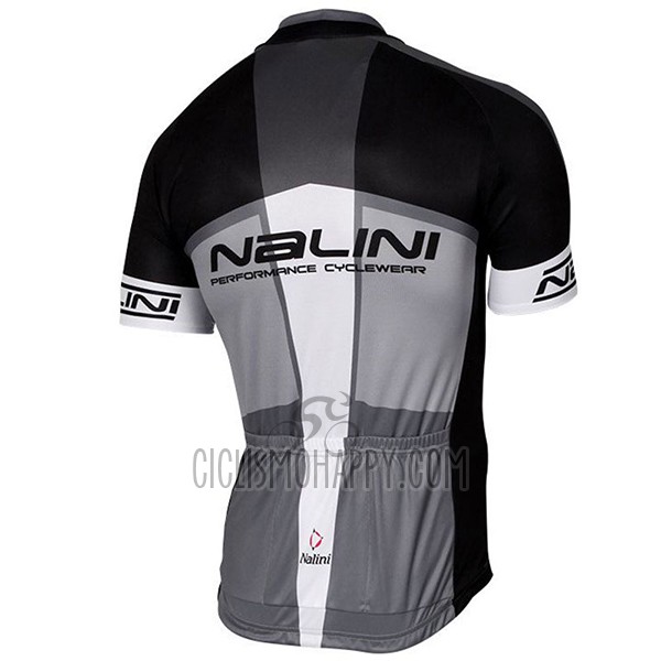 Nalini Artico Cycling Jersey Bib Short 2017 Men Short Sleeve Gray and Black