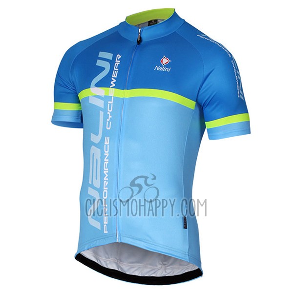 Nalini Brivio Cycling Jersey Bib Short 2017 Men Short Sleeve Blue