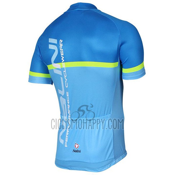 Nalini Brivio Cycling Jersey Bib Short 2017 Men Short Sleeve Blue