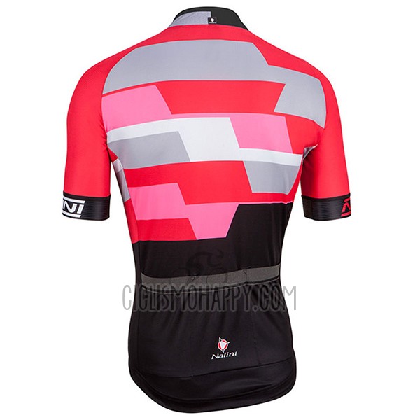 Nalini Cervino Cycling Jersey Bib Short 2017 Men Short Sleeve Red and Black