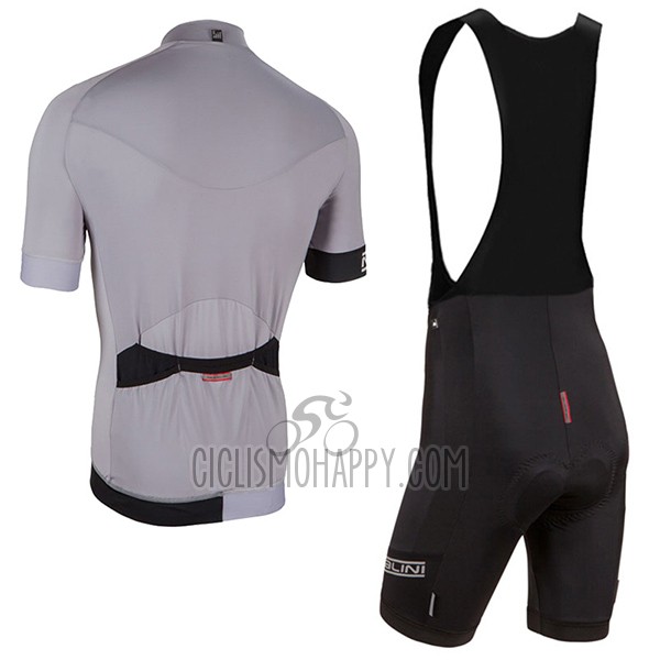 Nalini Curva Slate Cycling Jersey Bib Short 2017 Men Short Sleeve Silver