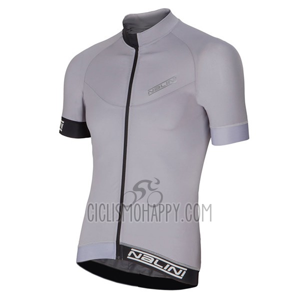 Nalini Curva Slate Cycling Jersey Bib Short 2017 Men Short Sleeve Silver