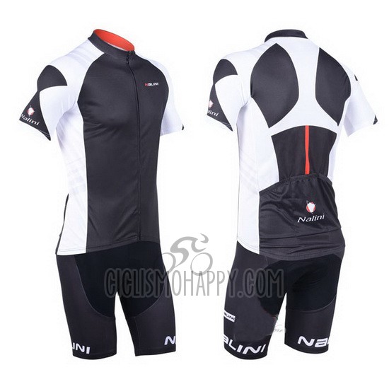 Nalini Cycling Jersey Bib Short 2013 Men Short Sleeve Gray and Black
