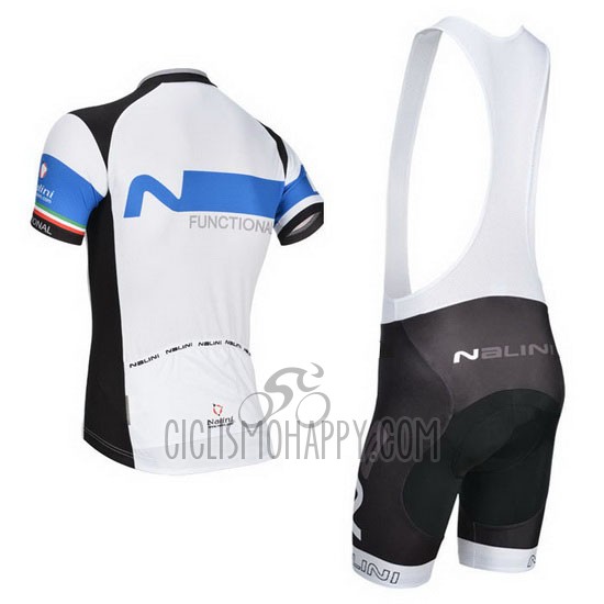Nalini Cycling Jersey Bib Short 2014 Men Short Sleeve Black and White