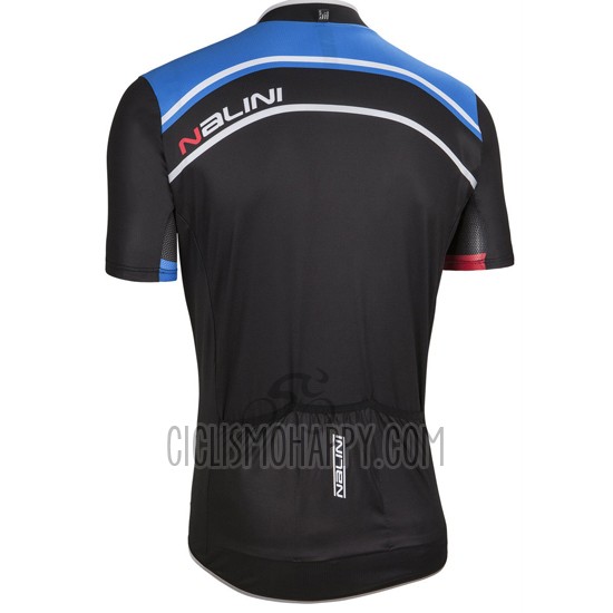 Nalini Cycling Jersey Bib Short 2016 Men Short Sleeve Blue and Black
