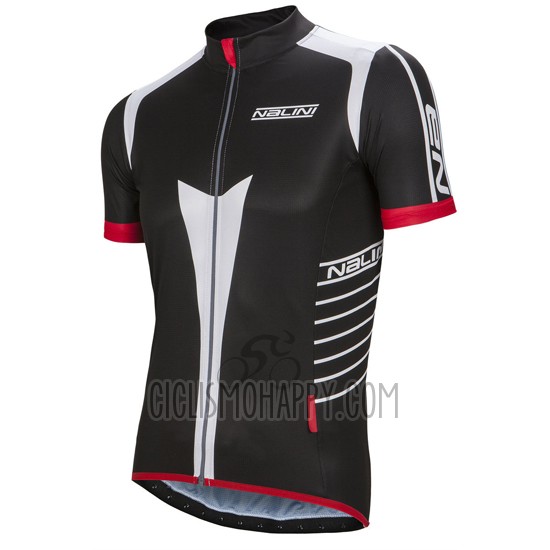 Nalini Cycling Jersey Bib Short 2016 Men Short Sleeve Gray and Black