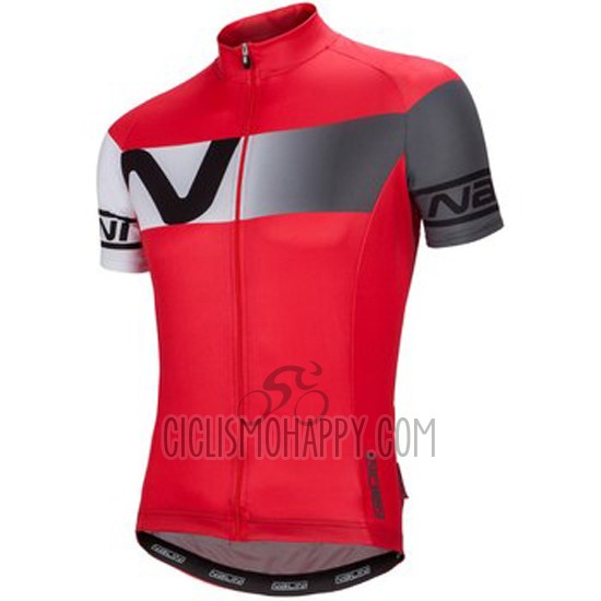 Nalini Cycling Jersey Bib Short 2016 Men Short Sleeve Gray and Red
