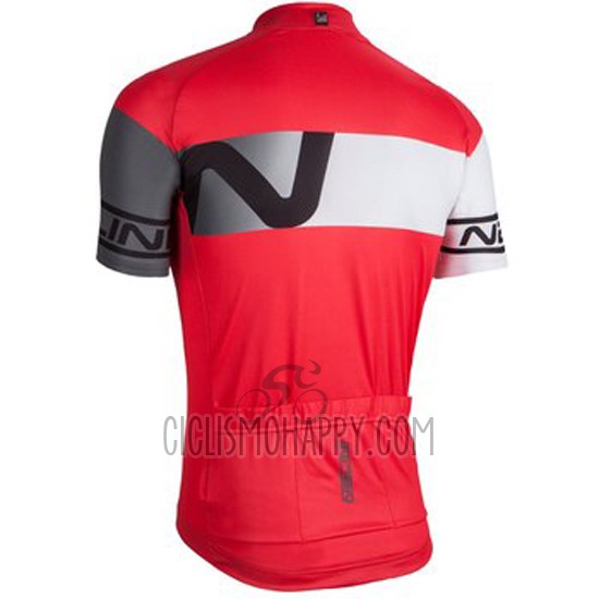 Nalini Cycling Jersey Bib Short 2016 Men Short Sleeve Gray and Red