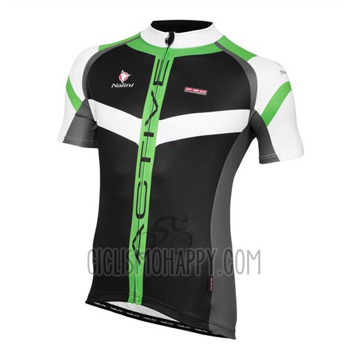 Nalini Cycling Jersey Bib Short 2016 Men Short Sleeve Green Black