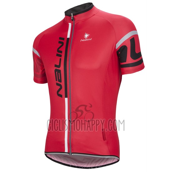 Nalini Cycling Jersey Bib Short 2016 Men Short Sleeve Red