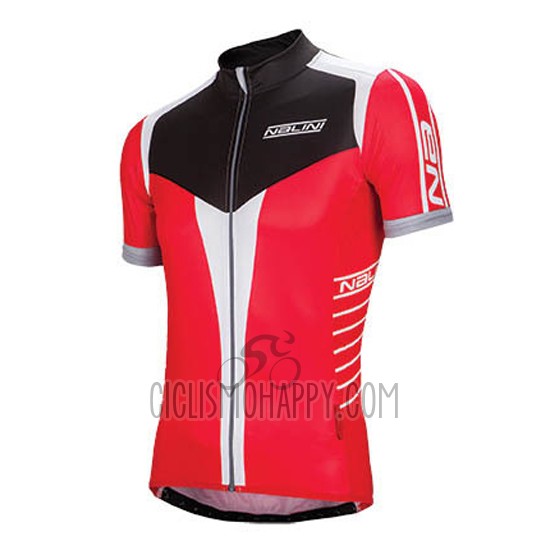 Nalini Cycling Jersey Bib Short 2016 Men Short Sleeve Red and Black