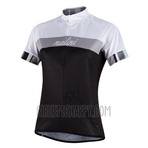 Nalini Cycling Jersey Bib Short 2016 Men Short Sleeve Silver and Black