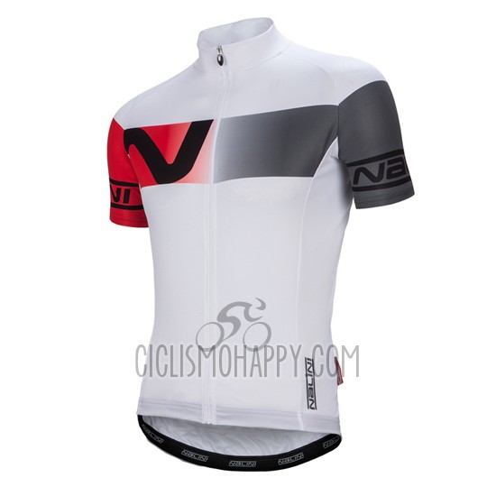 Nalini Cycling Jersey Bib Short 2016 Men Short Sleeve White and Red