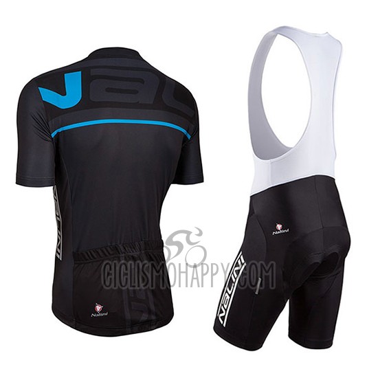 Nalini Cycling Jersey Bib Short 2018 Men Short Sleeve Black and Blue