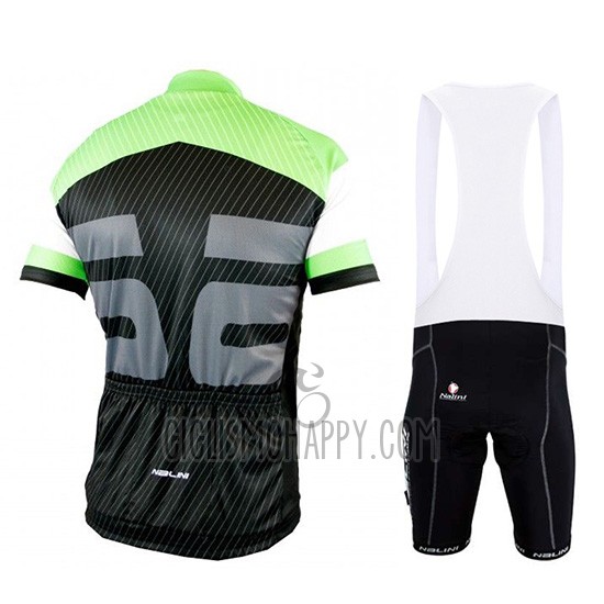 Nalini Cycling Jersey Bib Short 2019 Men Short Sleeve Green Black