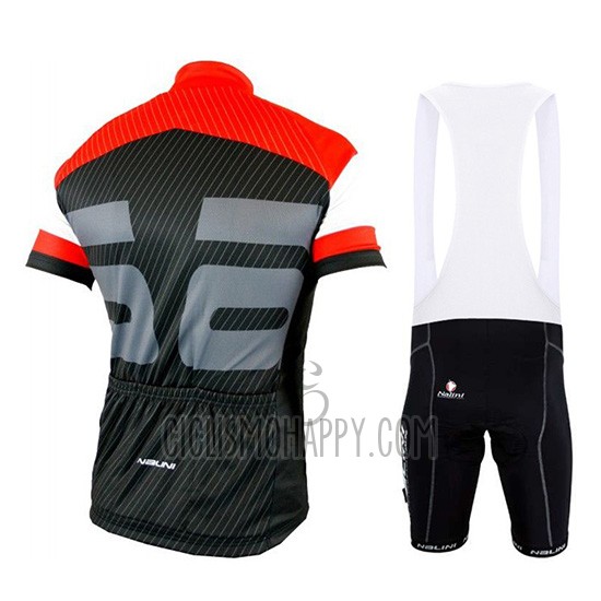 Nalini Cycling Jersey Bib Short 2019 Men Short Sleeve Red Black