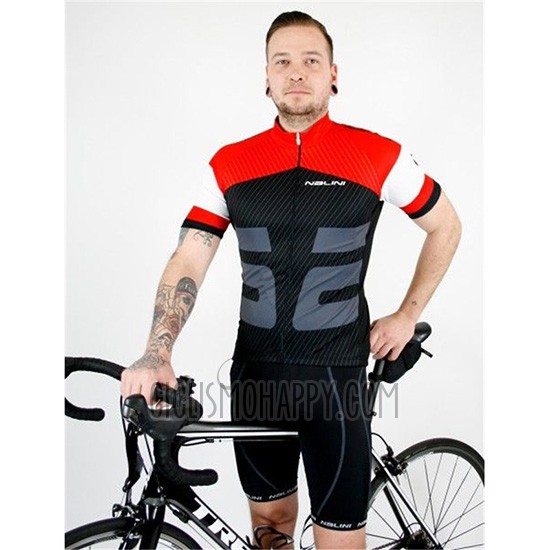 Nalini Cycling Jersey Bib Short 2019 Men Short Sleeve Red Black