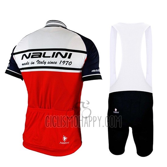 Nalini Cycling Jersey Bib Short 2019 Men Short Sleeve White Red Black