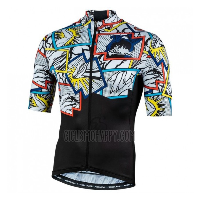 Nalini Cycling Jersey Bib Short 2020 Men Short Sleeve Black Multicolore