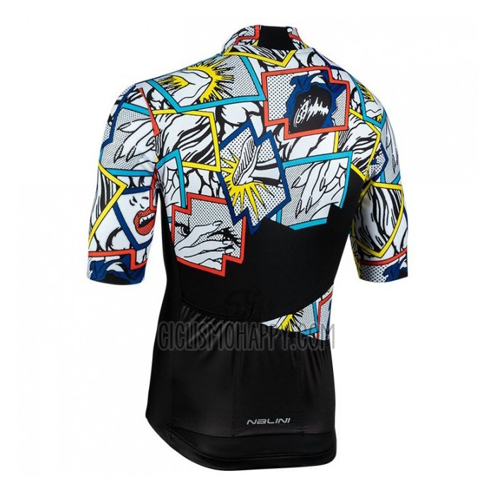 Nalini Cycling Jersey Bib Short 2020 Men Short Sleeve Black Multicolore
