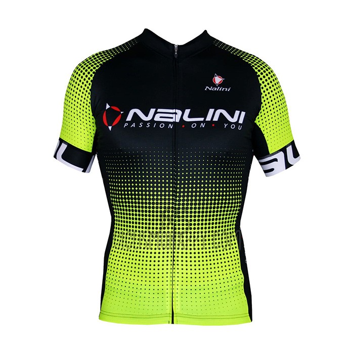 Nalini Cycling Jersey Bib Short 2021 Men Short Sleeve Black Yellow