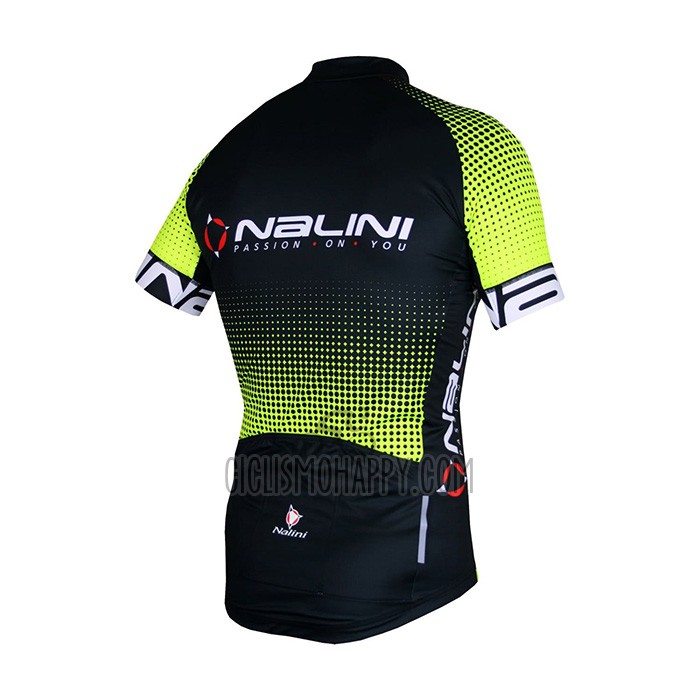 Nalini Cycling Jersey Bib Short 2021 Men Short Sleeve Black Yellow