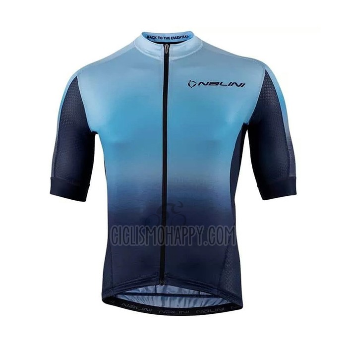 Nalini Cycling Jersey Bib Short 2021 Men Short Sleeve Blue