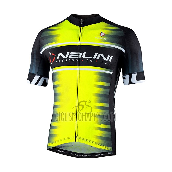 Nalini Cycling Jersey Bib Short 2021 Men Short Sleeve Yellow