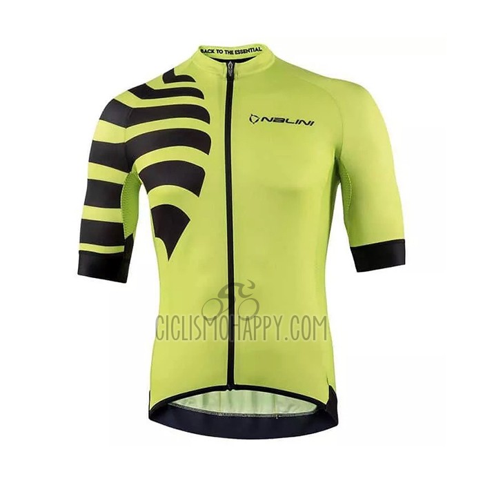 Nalini Cycling Jersey Bib Short 2021 Men Short Sleeve Yellow Black