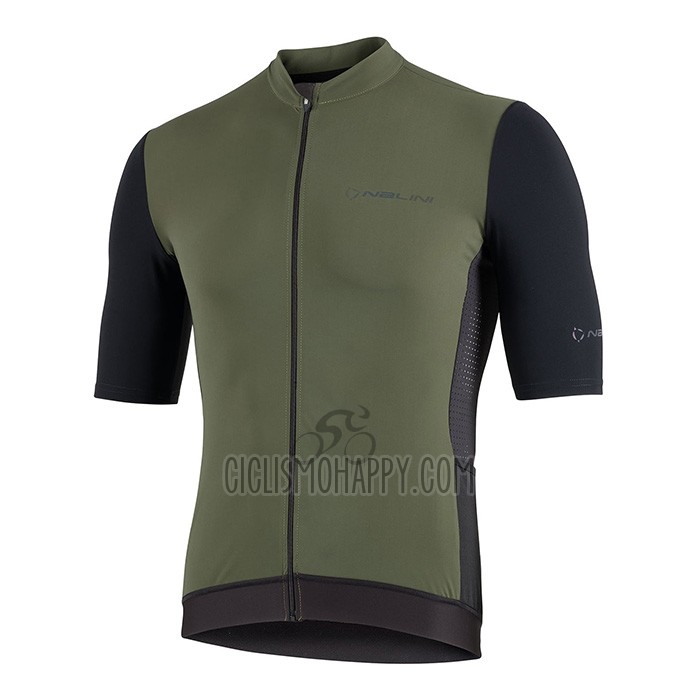 Nalini Cycling Jersey Bib Short 2022 Men Short Sleeve Green