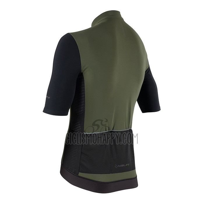 Nalini Cycling Jersey Bib Short 2022 Men Short Sleeve Green