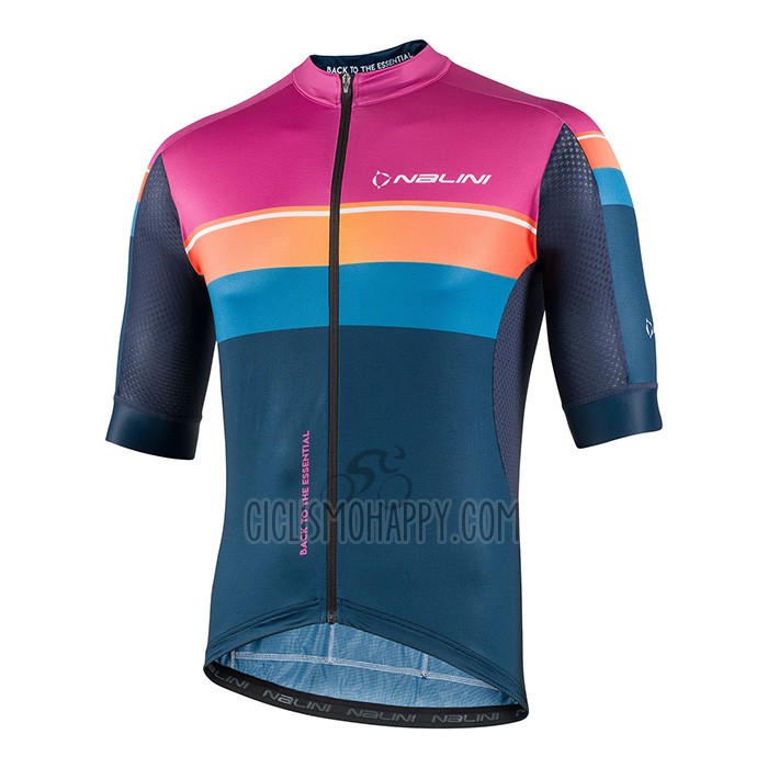 Nalini Cycling Jersey Bib Short 2022 Men Short Sleeve Purple