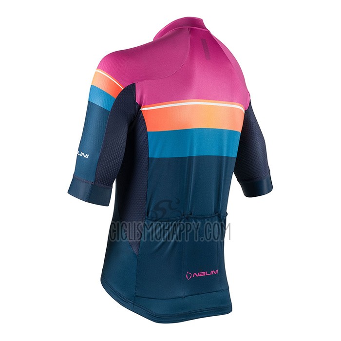 Nalini Cycling Jersey Bib Short 2022 Men Short Sleeve Purple