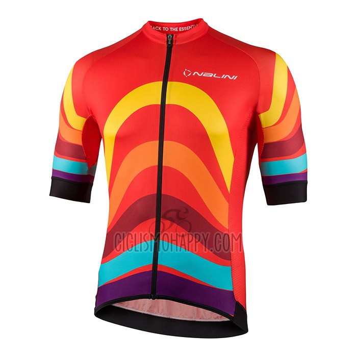 Nalini Cycling Jersey Bib Short 2022 Men Short Sleeve Red