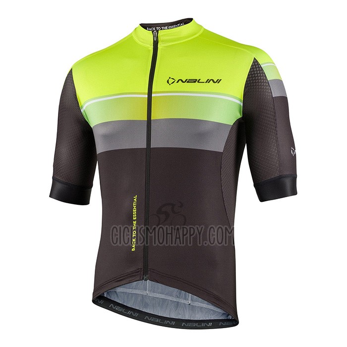 Nalini Cycling Jersey Bib Short 2022 Men Short Sleeve Yellow