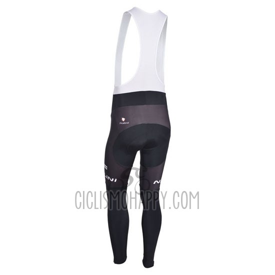Nalini Cycling Jersey Bib Tight 2013 Men Long Sleeve Black and Sky Blue