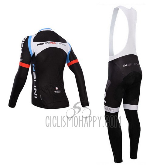 Nalini Cycling Jersey Bib Tight 2014 Men Long Sleeve Black