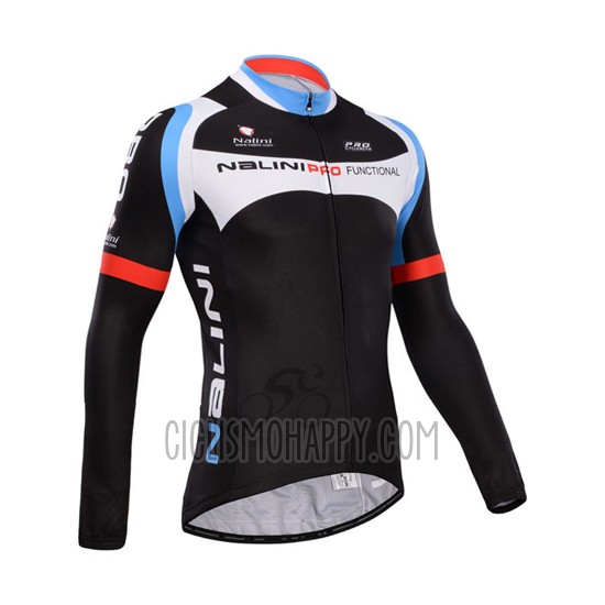 Nalini Cycling Jersey Bib Tight 2014 Men Long Sleeve Black