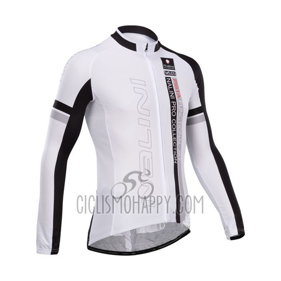 Nalini Cycling Jersey Bib Tight 2014 Men Long Sleeve Black and Red