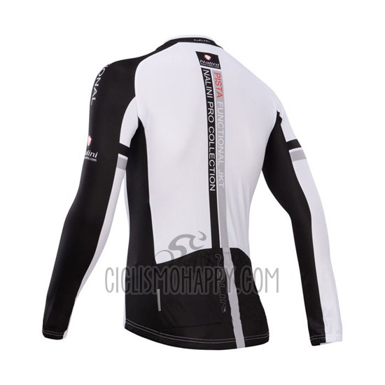 Nalini Cycling Jersey Bib Tight 2014 Men Long Sleeve Black and Red
