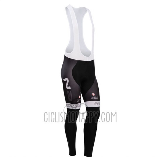 Nalini Cycling Jersey Bib Tight 2014 Men Long Sleeve Black and Red