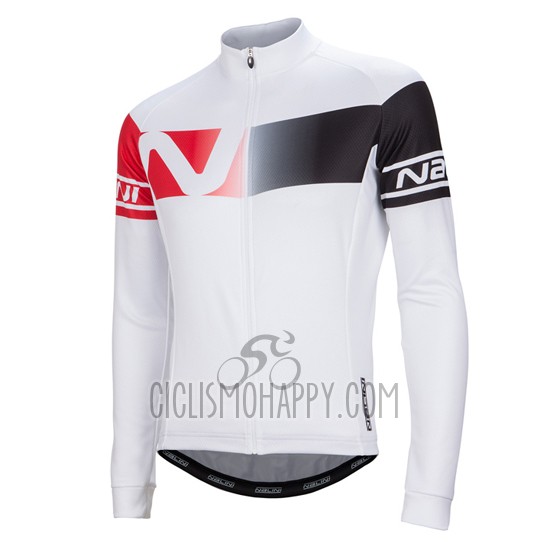 Nalini Cycling Jersey Bib Tight 2016 Men Long Sleeve Red and White
